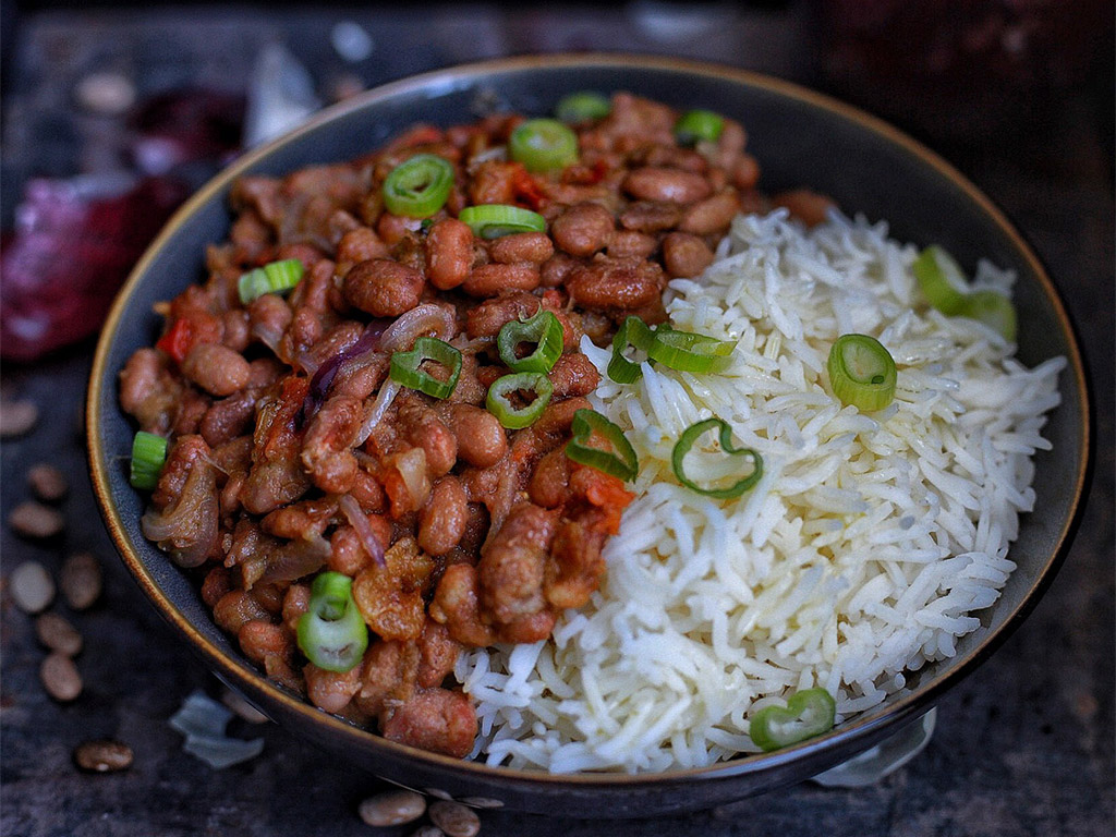 Swahili beans and rice.